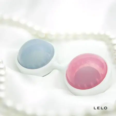LELO Luna Beads Kegel Exercise System Pink & Blue Set 89mm