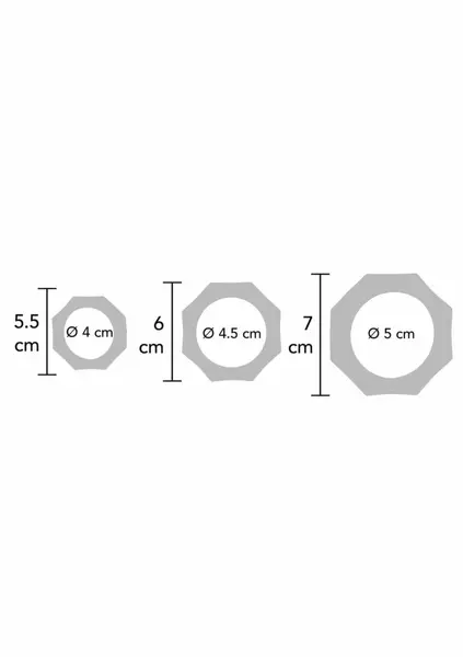 HIDDEN DESIRE EXTREME Heavy C-Ring Set Silicone Black Adjustable