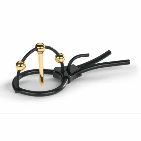 Mystim Plunging Pete Gold-Plated Urethral Electro Stimulation System 4mm