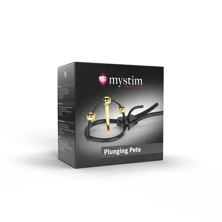 Mystim Plunging Pete Gold-Plated Urethral Electro Stimulation System 4mm