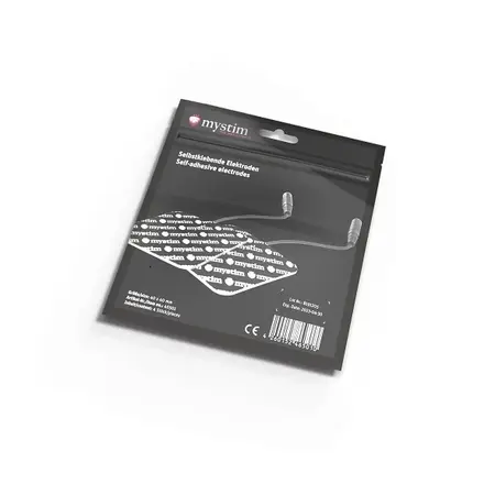 Mystim Electrodes 4 pcs - Reusable Pads for TENS Units, 2 mm Plug