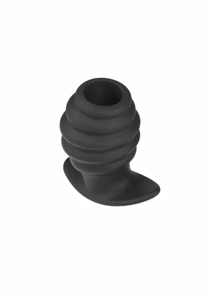 Hidden Desire Invader Open Plug Large Silicone Black 100% Pure Material