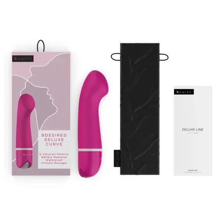 B Swish Bdesired Deluxe Curve Rose - Silicone Intimate Massager 15.2cm