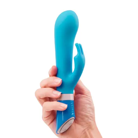 B Swish Bwild Deluxe Bunny Blue Lagoon Dual Motor Silicone Massager