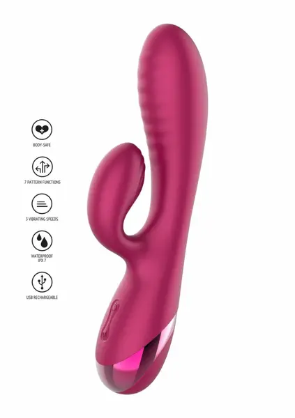 Xocoon Forever Love Vibrator Flexible Dual-Action Silicone Pink