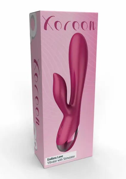 Xocoon Endless Love Vibrator Flexible Dual Motor Silicone Pink