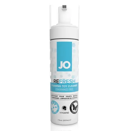 System JO Refresh Foaming Toy Cleaner 207ml - Gentle Antibacterial Formula