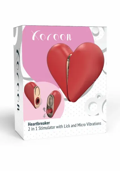 XOCOON Heartbreaker 2-in-1 Stimulator Pink Silicone Dual System