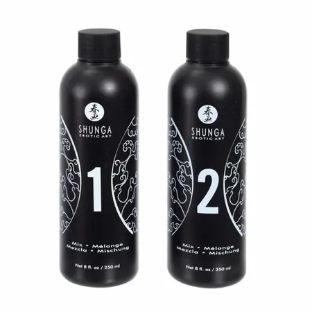 Shunga Oriental Body-to-Body Massage Gel Strawberry & Champagne 2x250ml