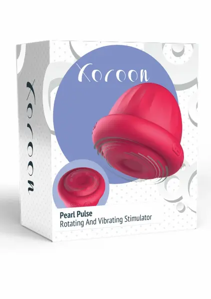Pearl Pulse Duo Stimulator Rotating & Vibrating, USB, Silicone, Pink