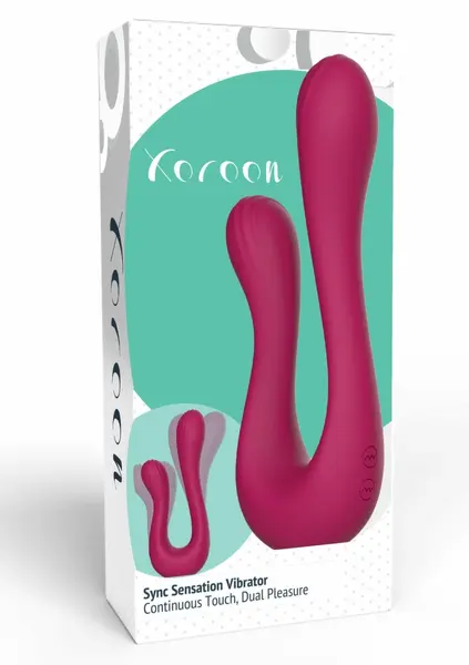 Xocoon Sync Sensation Vibrator Dual Motor Flexible Silicone Pink
