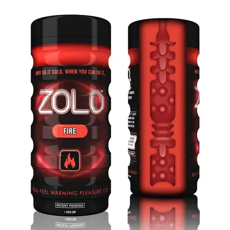 Zolo Cup Fire - Intimate Stimulation System, Compact, Textured Canal