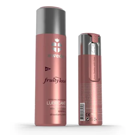 Swede Fruity Love Strawberry Wine 100ml Lubricant - Natural Formula