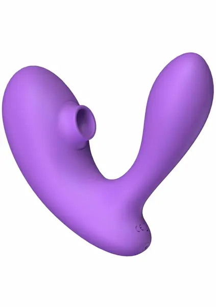DuoVibe I вакуумен стимулатор за клитор и точка G, розов