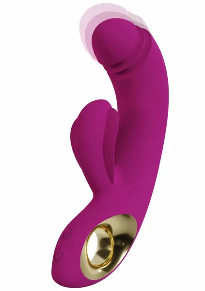 Xocoon Harmony DualTouch Rechargeable Silicone Dual Motor Massager Pink
