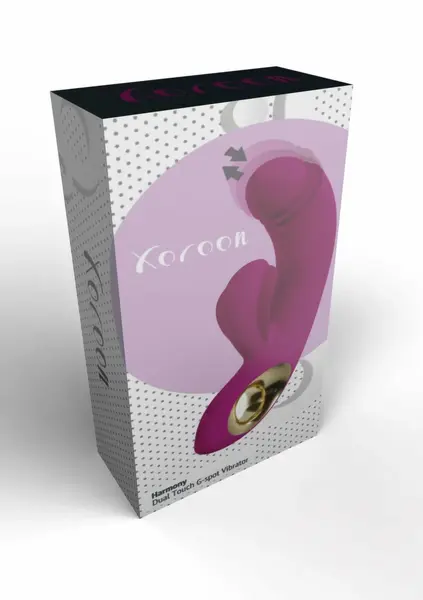 Xocoon Harmony DualTouch Rechargeable Silicone Dual Motor Massager Pink