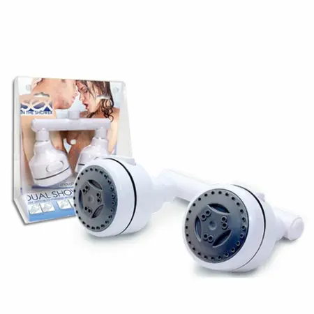 Sex In The Shower Dual Showerhead - Adjustable Twin Water Stream System