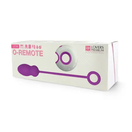 LoversPremium Leya Remote-Controlled Silicone Egg, Purple, USB, Waterproof