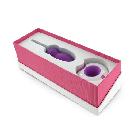 LoversPremium Leya Remote-Controlled Silicone Egg, Purple, USB, Waterproof