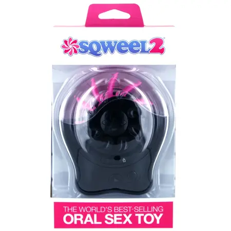 Sqweel 2 Rotating Intimate Device Black - 10-Arm Stimulation System
