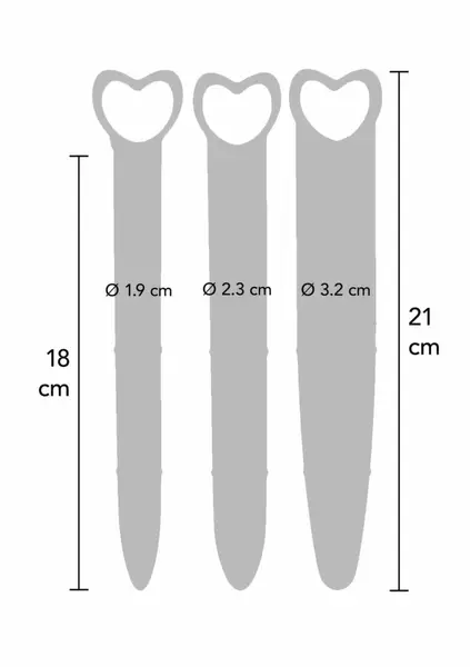 Silicone Vaginal Dilators Set 3pcs - Soft Medical-Grade System