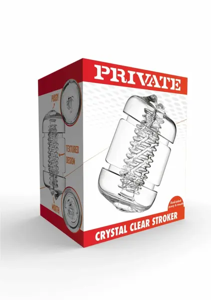 PRIVATE Crystal Clear Dual-Ended Intimate Sleeve Transparent 21 cm