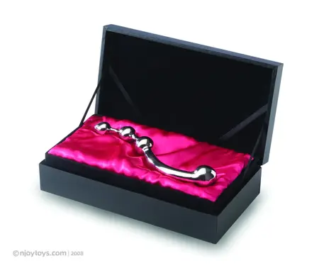 njoy Fun Wand Stainless Steel Intimate Massager 20cm Ergonomic Design