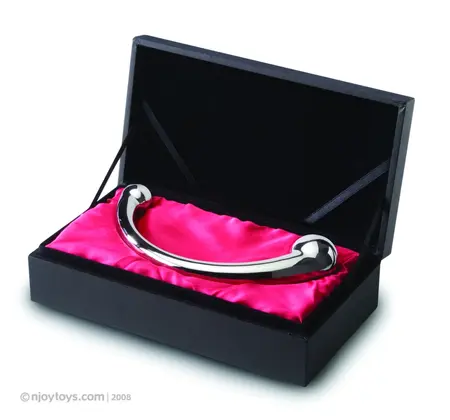 njoy Pure Wand Stainless Steel Curved Massage Tool 20 cm