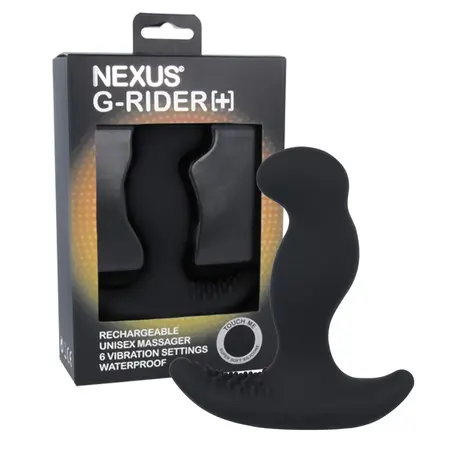 Nexus G-Rider Plus Black - Multi-Intensity Vibrating Silicone Device