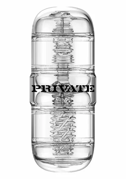 PRIVATE Clear Shot Double-Sided Visual Intimate Machine Transparent Case