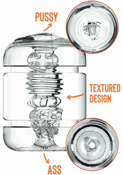 PRIVATE Clear Shot Double-Sided Visual Intimate Machine Transparent Case