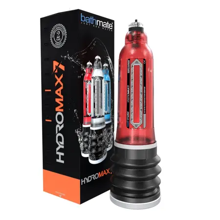 Bathmate Hydromax7 Brilliant Red - Advanced Water-Based Enlargement System
