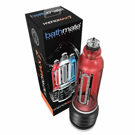 Bathmate Hydromax7 Brilliant Red - Advanced Water-Based Enlargement System