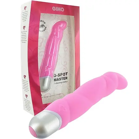 FeelzToys Gino Violet Silicone Intimate Device 16cm, 7 Modes