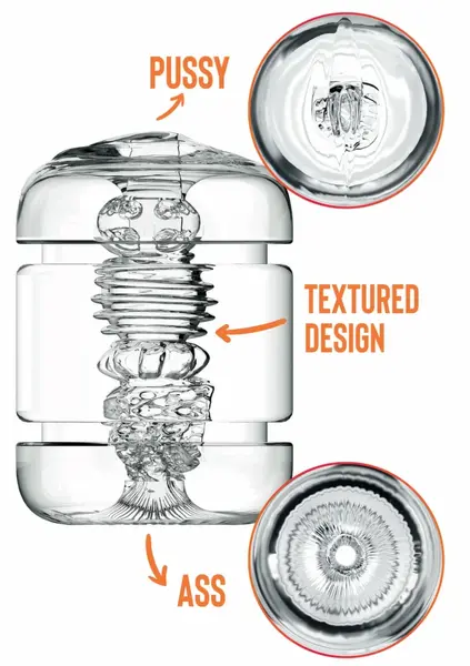PRIVATE Clear Shot Dual-Sided Intimate Machine Transparent Hard Case