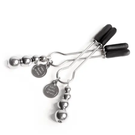 Fifty Shades of Grey The Pinch Adjustable Silicone Nipple Clamps 8.3cm