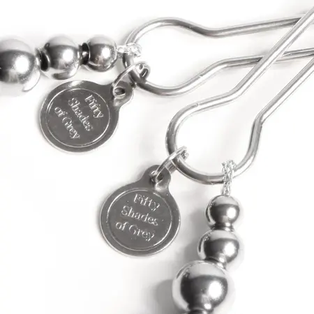 Fifty Shades of Grey The Pinch Adjustable Silicone Nipple Clamps 8.3cm