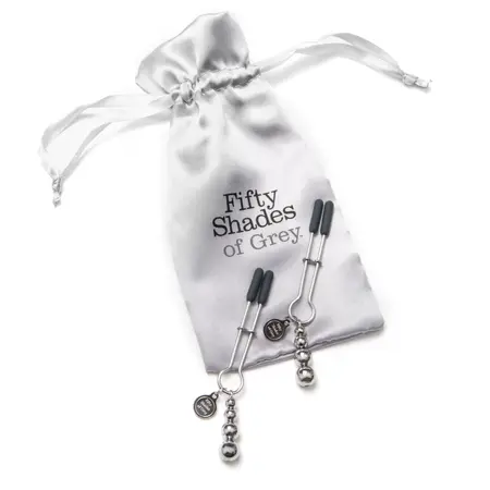 Fifty Shades of Grey The Pinch Adjustable Silicone Nipple Clamps 8.3cm