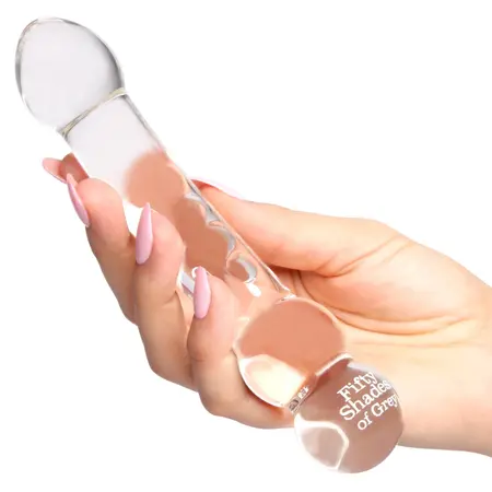 Fifty Shades of Grey Drive Me Crazy Glass Dual-Ended Intimate Wand 19cm