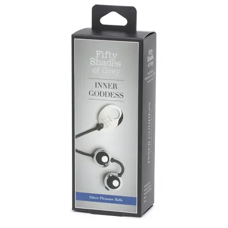 Fifty Shades of Grey Inner Goddess Metal Kegel Exercise Balls 21.6cm Silver