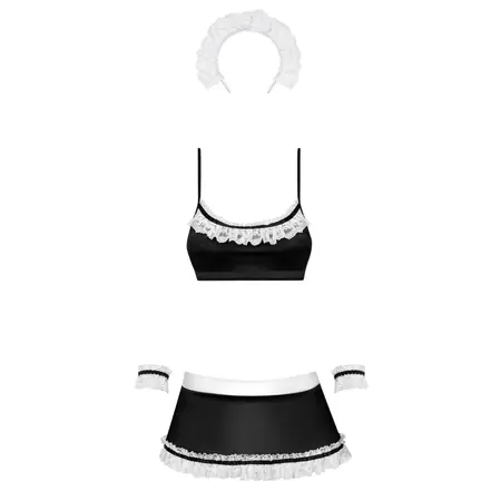 Obsessive Maid Costume S/M - Elegant Housekeeper Outfit with Accessories