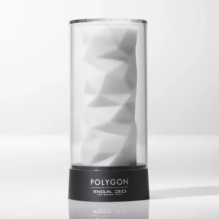 Tenga 3D Polygon Intimate Sleeve - Innovative Textured Design 156.5mm