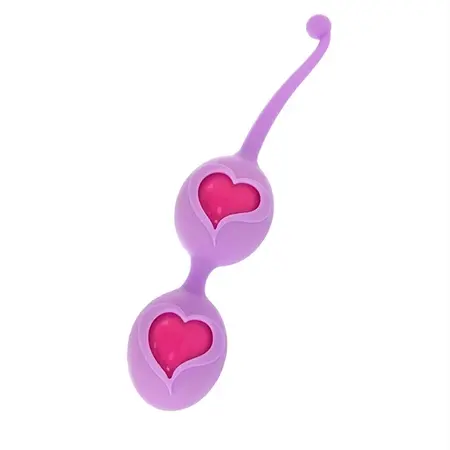 FeelzToys Desi Kegel Exercise Balls Purple - Medical-Grade Silicone 3.9cm