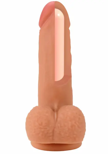 INFERNO by HIDDEN DESIRE Liquid Silicone Model 18 cm Dual-Density, Beige
