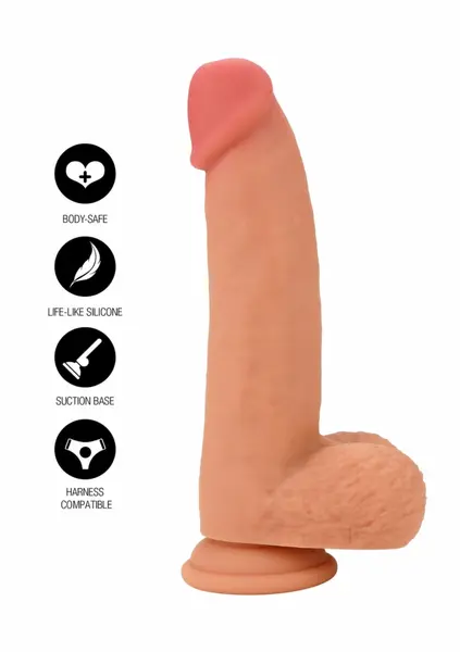 INFERNO by HIDDEN DESIRE Liquid Silicone Model 18 cm Dual-Density, Beige