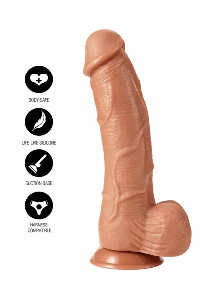 HIDDEN DESIRE INFERNO PVC Model 28cm Anatomical Form, Harness Compatible