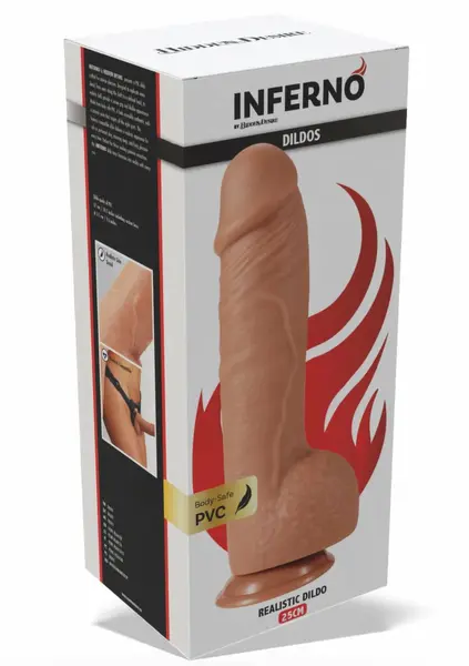 INFERNO by HIDDEN DESIRE PVC Model 25 cm Anatomical Intimate Device