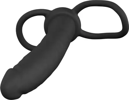 Extreme Double Trouble Silicone Dual-Use Anal Gear Black 8713221840837
