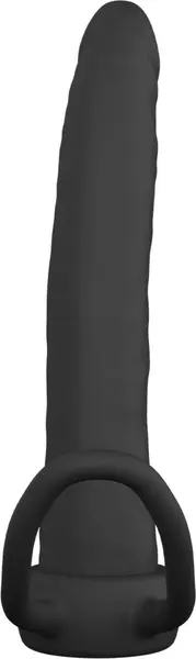 Extreme Double Trouble Silicone Dual-Use Anal Gear Black 8713221840837