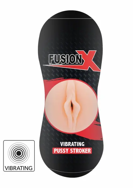 Pussy Stroker вибриращ мастурбатор вагина с меки устни